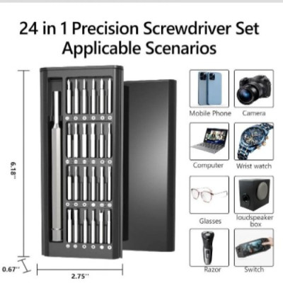 Magnetic 25-in-1 screwdriver set