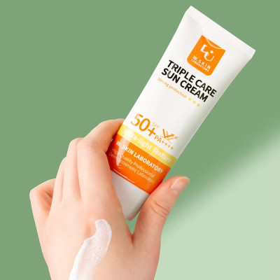 W. SKIN LABORATORY Triple Care Sun Cream SPF50+ PA++++ (60g)